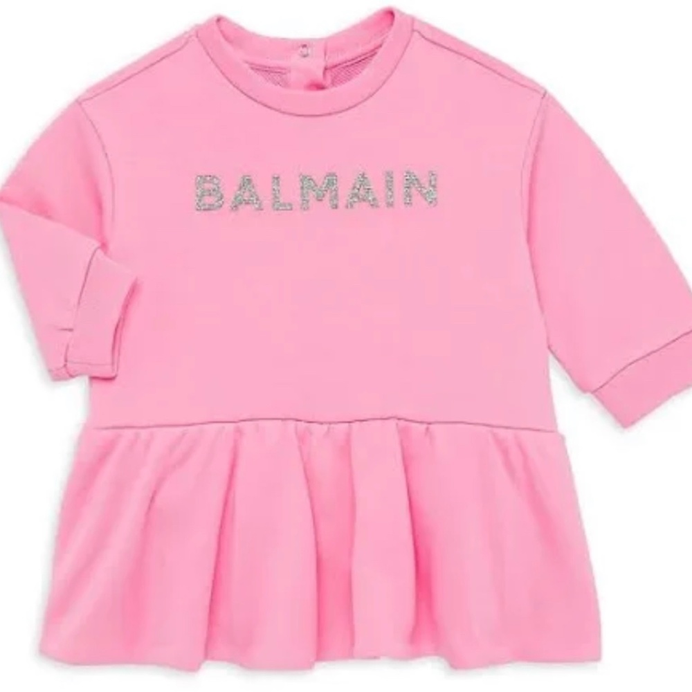 Pink Balmain Toddler Dress